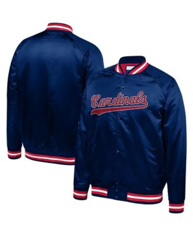 Mitchell & Ness Nostalgia Jacket St Louis Cardinals Mens Navy Full Zip 3XLB  New