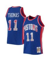 Mitchell & Ness Isaiah Thomas Royal Detroit Pistons Big & Tall Hardwood Classics Jersey