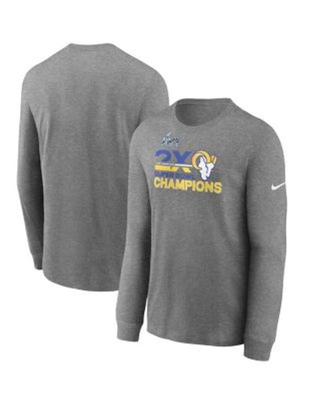 Men's Nike White Los Angeles Rams Super Bowl LVI Champions Slogan