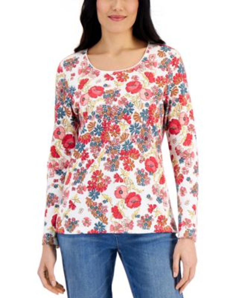 Women's Claudia Printed Top, Created for Macy's