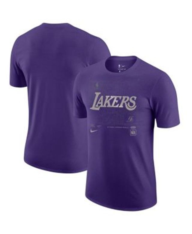 Nike Men's Los Angeles Lakers Grey Practice T-Shirt, XXL, Gray