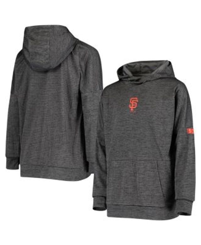 Youth San Francisco Giants Heathered Gray Wordmark Full-Zip Hoodie