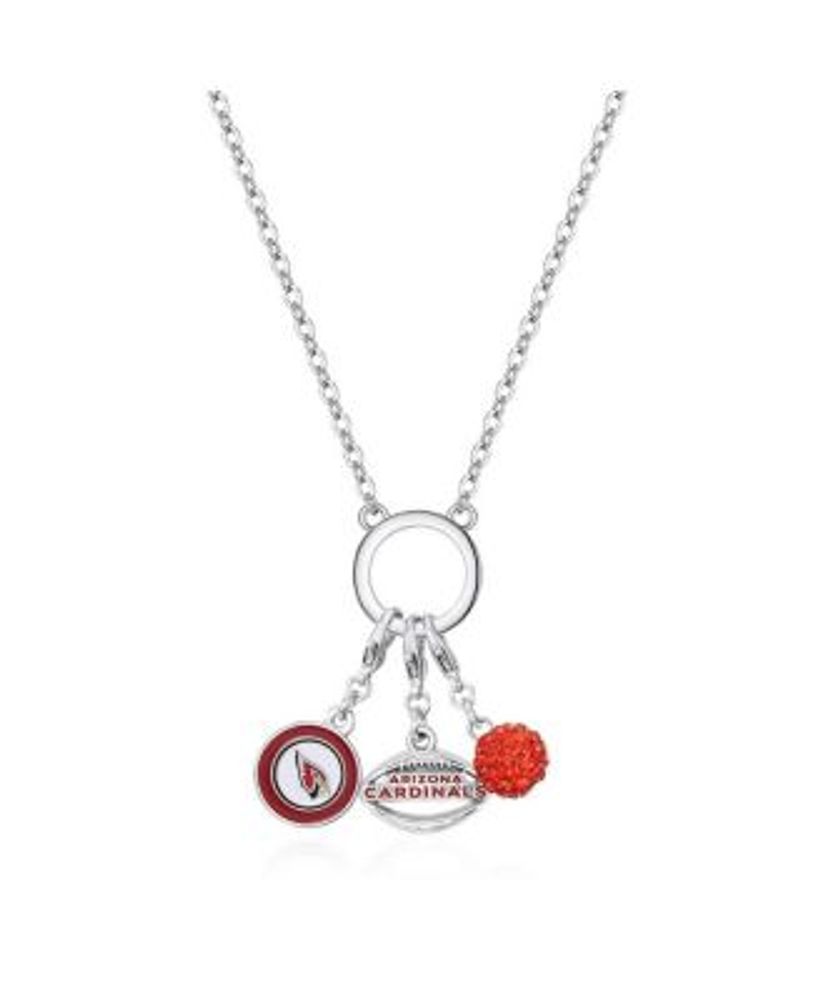 Simran Women's Arizona Cardinals Three-Charm Necklace