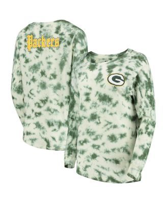 Green Bay Packers WEAR by Erin Andrews Women's Front Tie Retro T-Shirt -  White