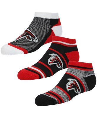 Boys and Girls Youth Atlanta Falcons 3-Pack Cash Ankle Socks
