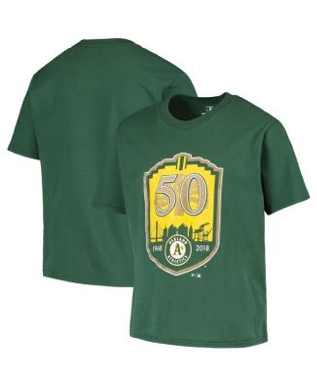 Men's Fanatics Branded Green/Gold Oakland Athletics Player Pack T-Shirt Combo Set