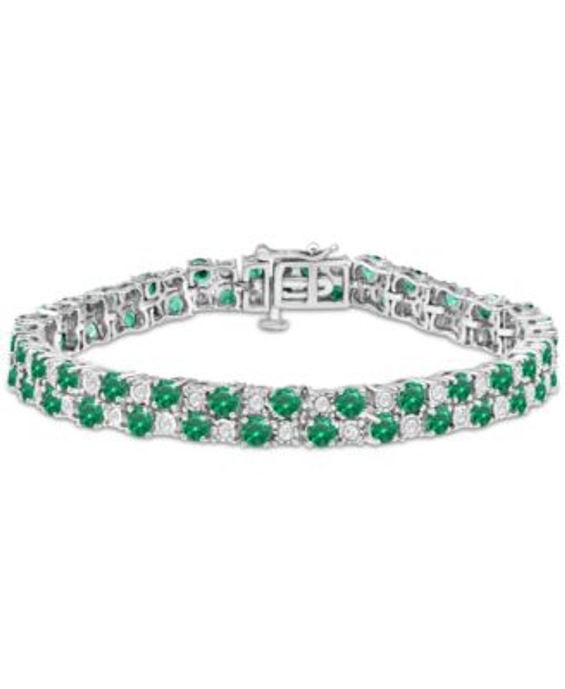 1 Ct. Tw. Diamond Two-Row Tennis Bracelet