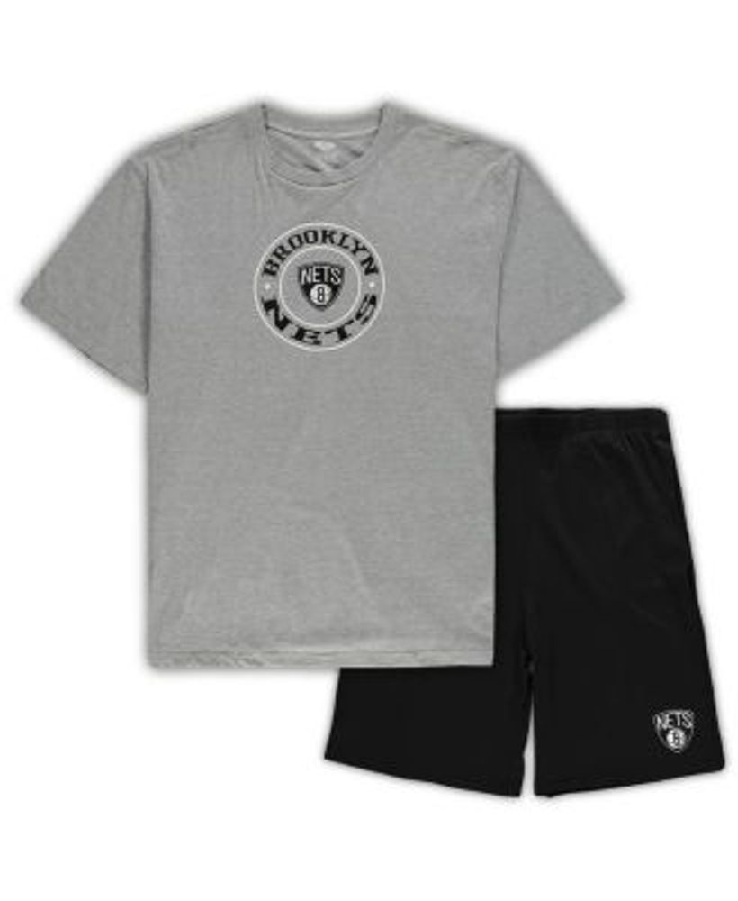 Men's Concepts Sport Black/Heather Gray Las Vegas Raiders Big & Tall T-Shirt Pajama Pants Sleep Set