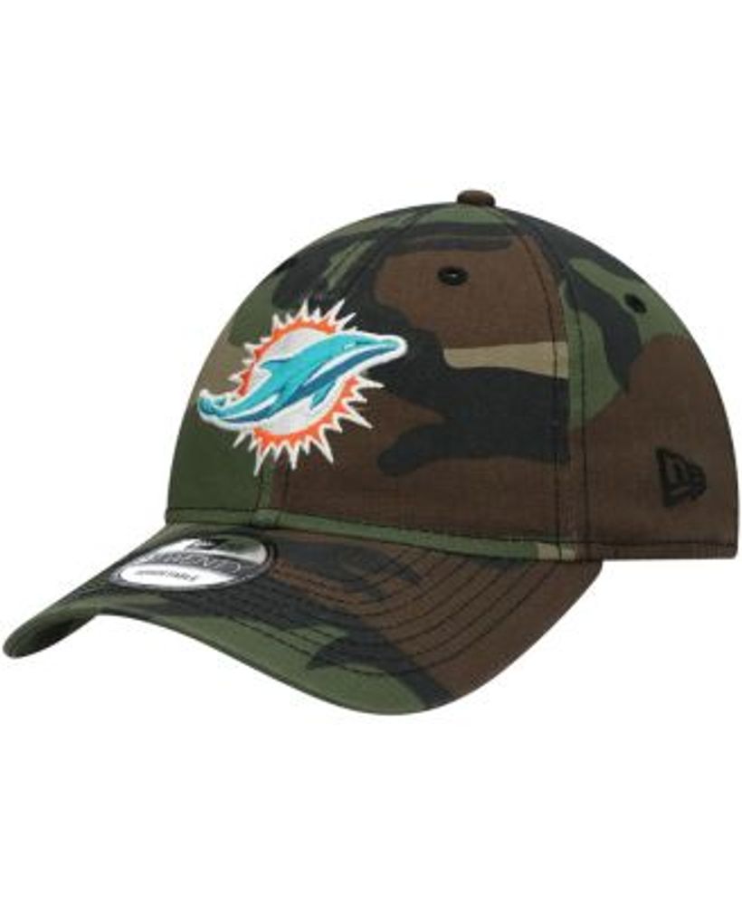 Youth New Era Camo Miami Dolphins Core Classic 2.0 9TWENTY Adjustable Hat