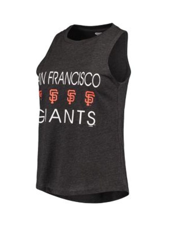 Women's San Francisco Giants Concepts Sport Orange/Black Wordmark Meter  Muscle Tank Top & Pants Sleep Set