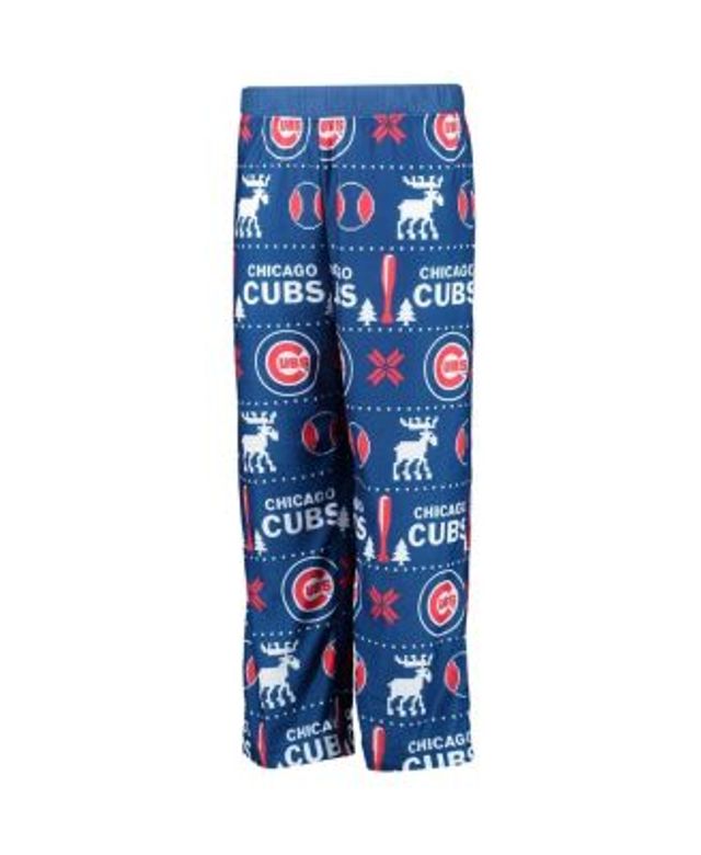 Outerstuff Youth Royal Chicago Cubs Allover Print Long Sleeve T-Shirt & Pants Sleep Set, Size XL at Nordstrom