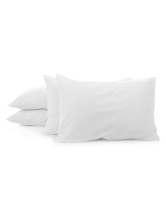 CLOSEOUT! Fresh and Clean Fiber Filled Standard Bed Pillow with Cotton Cover, Pack of 4