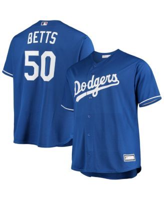 Men's Mookie Betts Gray Los Angeles Dodgers Big & Tall Replica Player Jersey  