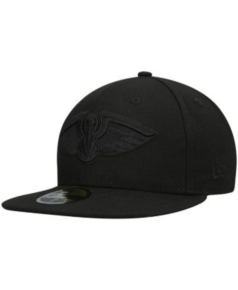 Men's New Era Black Atlanta Falcons Black on Black Low Profile 59FIFTY II  Fitted Hat