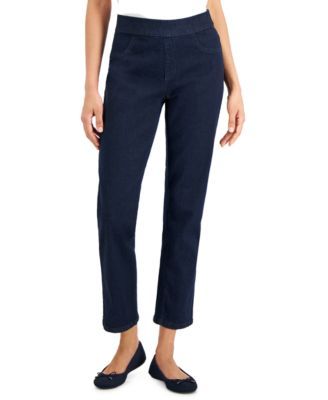 Women's Chambray Pull-On Jeans, Created for Macy's
