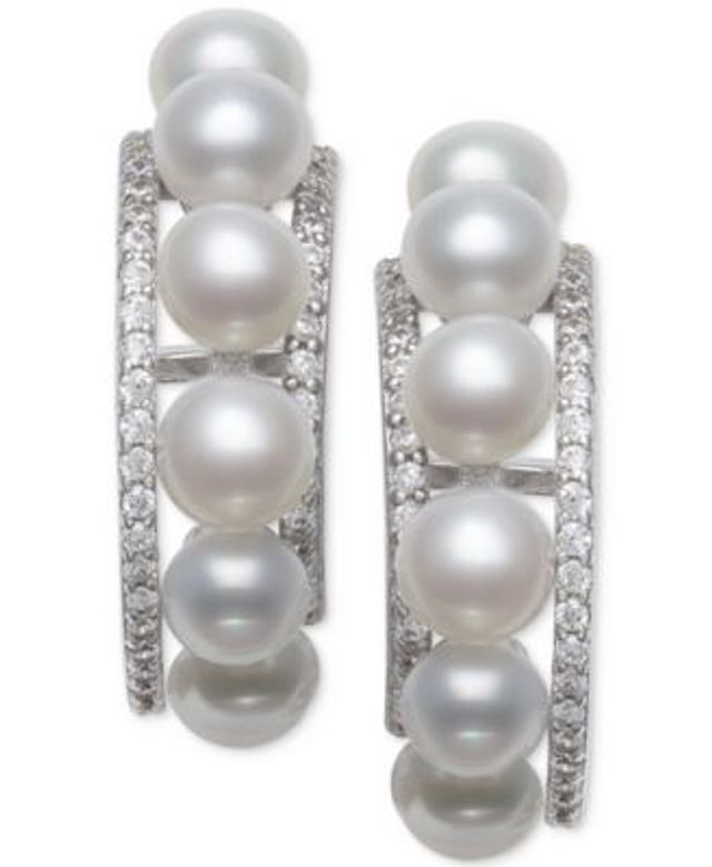 Belle de Mer Cultured Freshwater Pearl Stud Earrings (7mm) in 14k