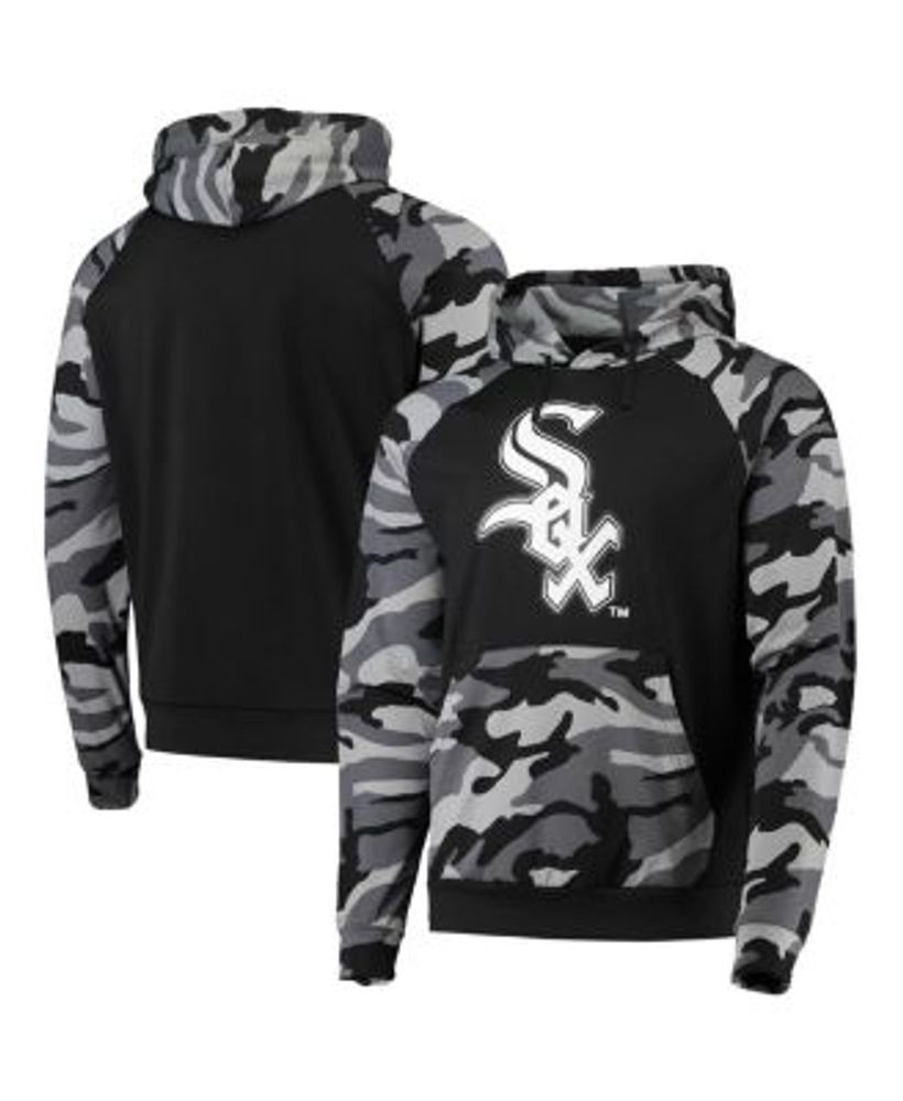 FOCO Black Chicago Bears Camo Raglan Pullover Hoodie