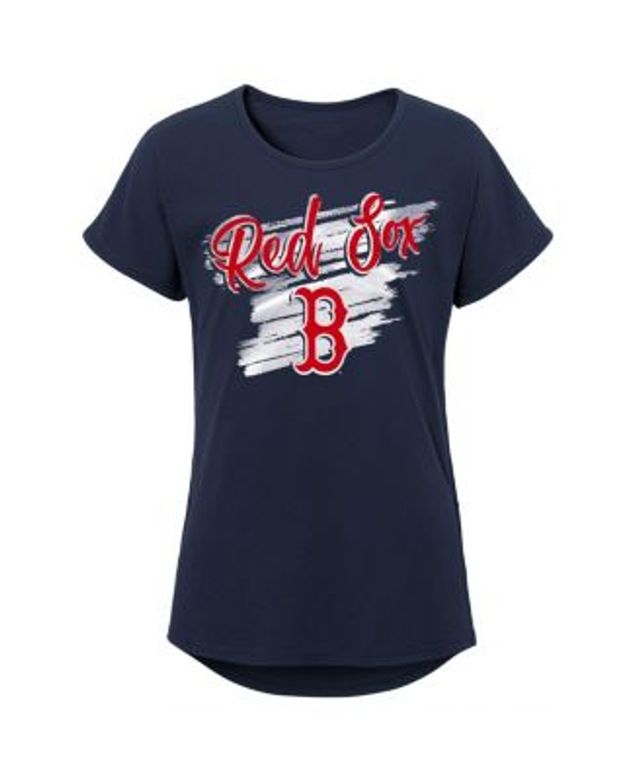 New Era Girls Youth New Era Royal Los Angeles Dodgers Flip Sequin Team  V-Neck T-Shirt