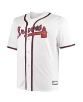 Men's Atlanta Braves Red Big & Tall Replica Alternate Team Jersey