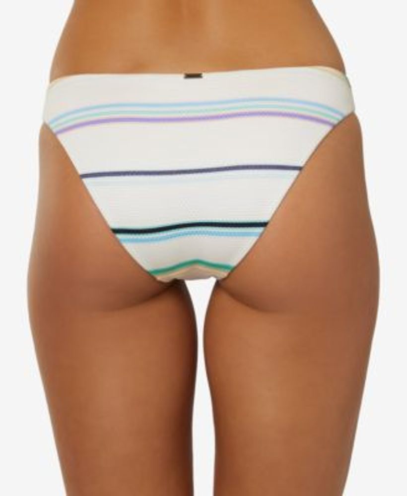 O'Neil Juniors' Lowtide Rockley Striped Bikini Bottoms