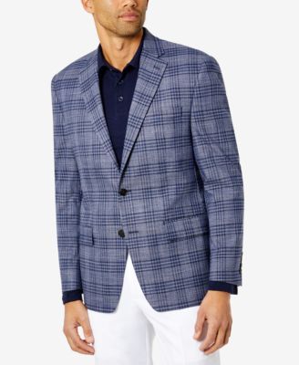 Men's UltraFlex Plaid Blazer