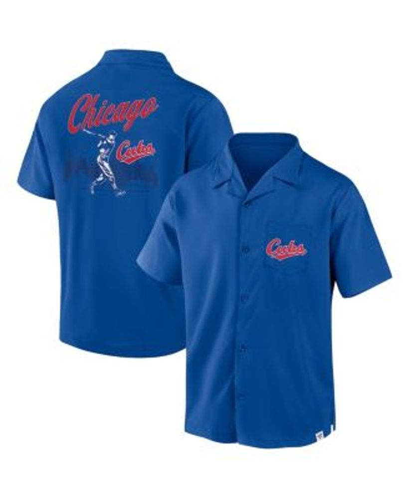 Men's Atlanta Braves Navy Big Logo Button-Up Shirt