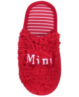 Mini Big Kid's Matching Holiday Slippers