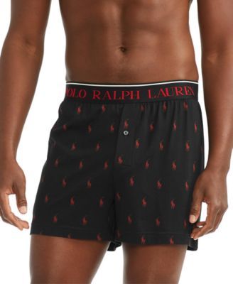 Men's Pony Logo-Print Knit Boxers