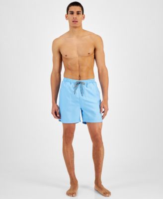 INC Men's Regular-Fit Quick-Dry Solid 5" Swim Trunks, Created for Macy's 