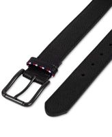 Tommy Hilfiger Men's Loop Harness Tonal Stitch Leather Belt