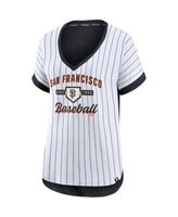 New Era Women's White and Black San Francisco Giants Pinstripe