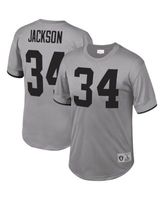 Men's Mitchell & Ness Bo Jackson Black/Silver Las Vegas Raiders Retired Player Graphic Tank Top Size: Small