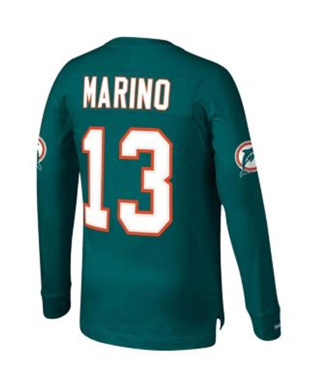 Men's Mitchell & Ness Dan Marino White Miami Dolphins Big Tall 1984 Retired Player Replica Jersey