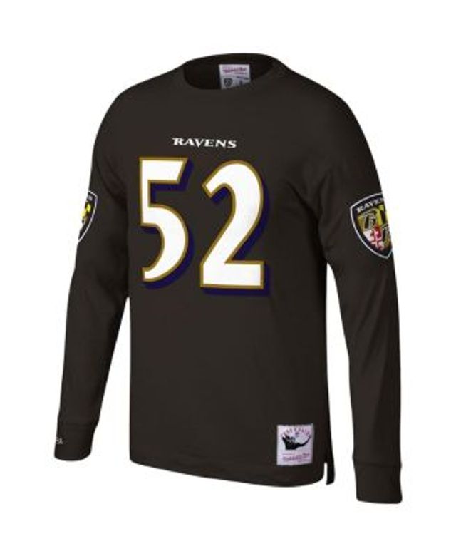 Men's Mitchell & Ness Ray Lewis Black Baltimore Ravens 2004 Authentic  Throwback Retired Player Jersey