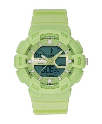 Women's Pastel Green Plastic Strap Digital Watch, 50mm