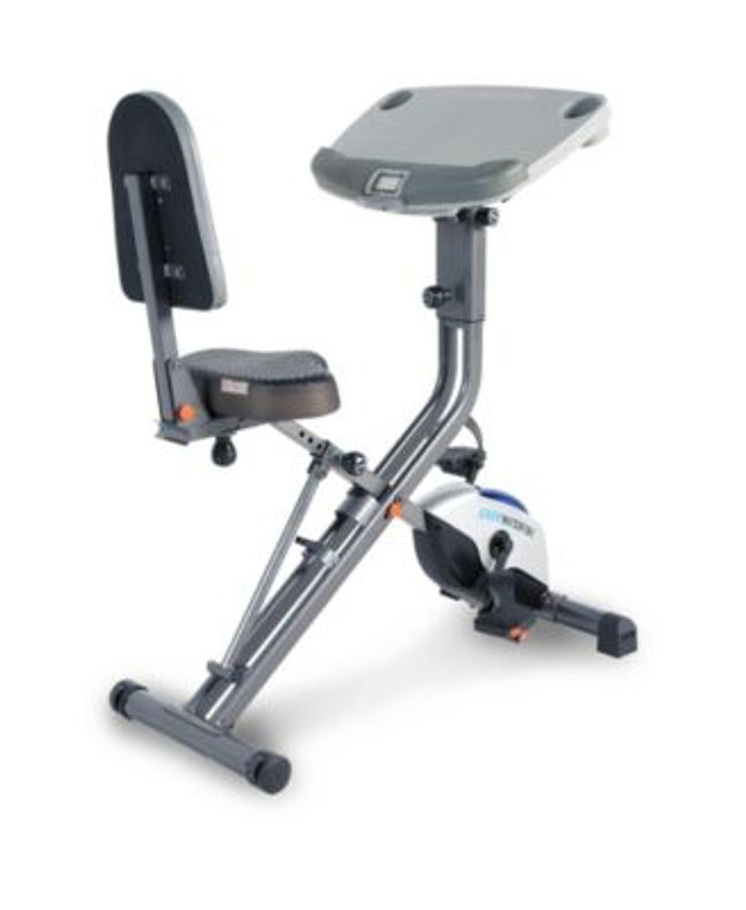 Exerwork 2000I Bluetooth Folding Exercise Desk Bike with 24 Workout Programs and MyCloudFitness App