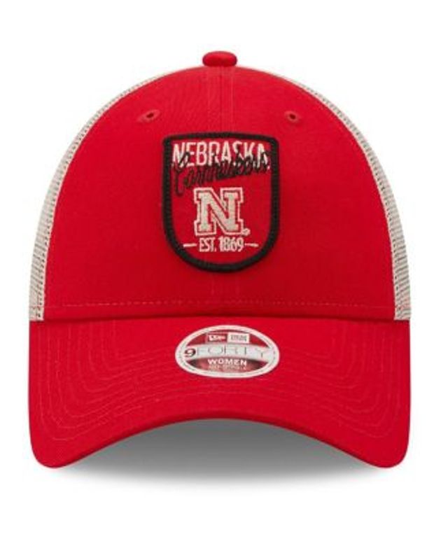 Women's New Era Navy Michigan Wolverines Retro State Trucker 9FORTY  Snapback Hat