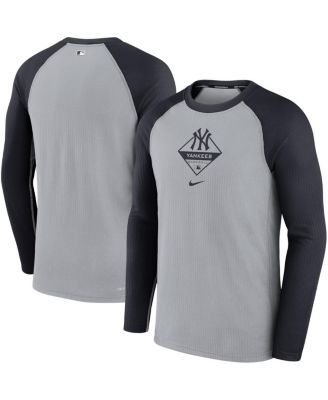 Men's Nike Navy/Red Washington Nationals Game Authentic Collection  Performance Raglan Long Sleeve T-Shirt