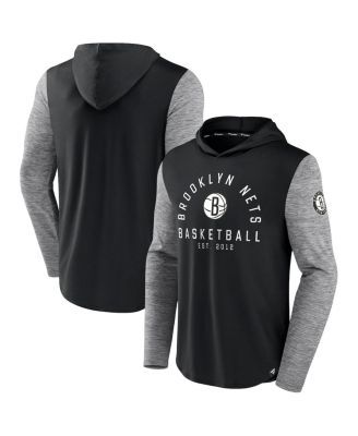 Fanatics Men's Branded Heathered Gray, Black New Orleans Saints By Design  Raglan Pullover Hoodie