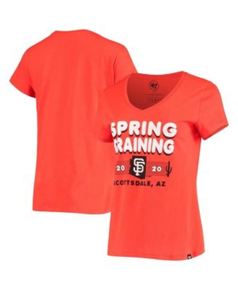 San Francisco Giants '47 Women's Spring Training Faded Script Scoop Neck  T-Shirt - Black