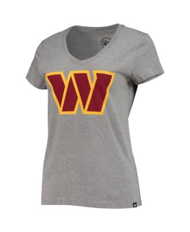 Women's Washington Commanders Gameday Couture Gray Tackle Titan Boyfriend  Washed T-Shirt