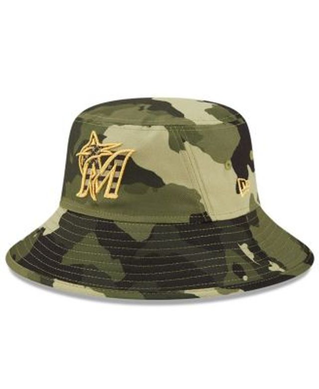 New Era MLB Armed Forces Day 9TWENTY Adjustable Hat - Camo (Miami Marlins)