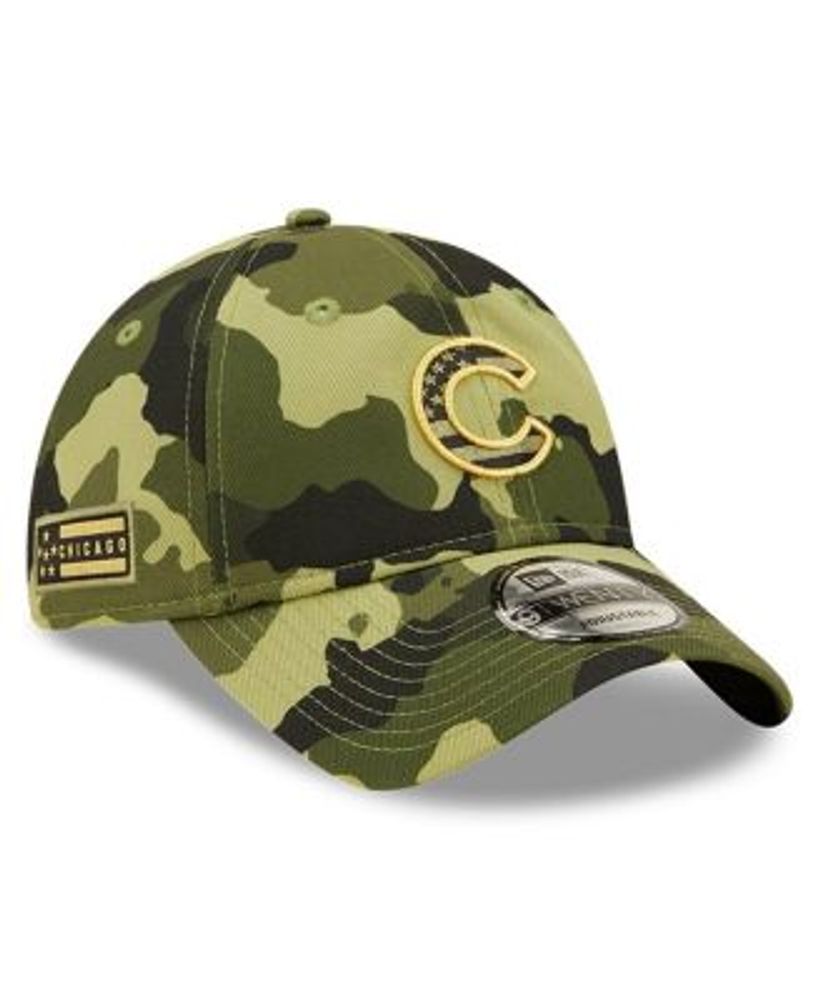 New Era / Men's Armed Forces Day 2022 Chicago Cubs Camo 39Thirty Stretch  Fit Hat