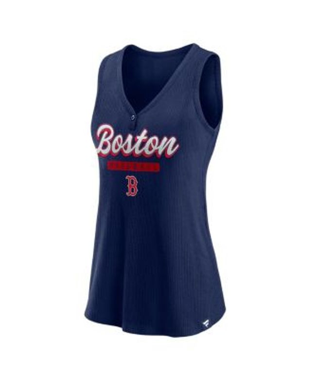 Women's Boston Red Sox Red Front And Back Hit Tri-Blend Tank Top