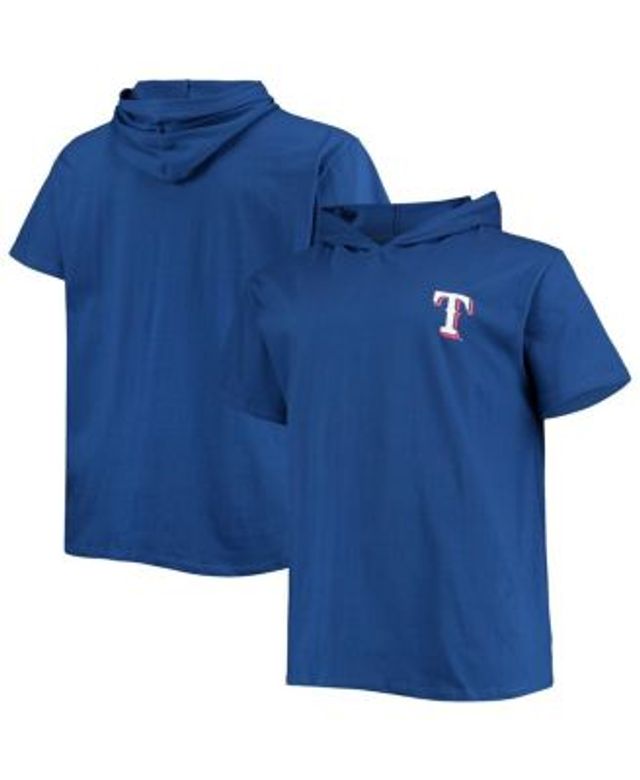 Texas Rangers Big & Tall Jersey Short Sleeve Pullover Hoodie T