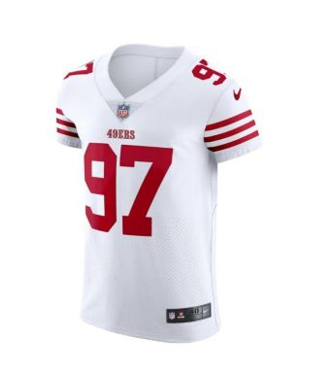 Men's San Francisco 49ers Nick Bosa Nike White Name & Number T-Shirt