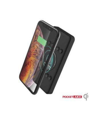 PocketJuice Wireless Plus 10K – 3-in-1 10,000mAh Portable Charger with High-Speed Wireless Charging 