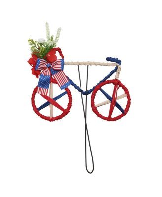 Patriotic Bicycle Garden Stake