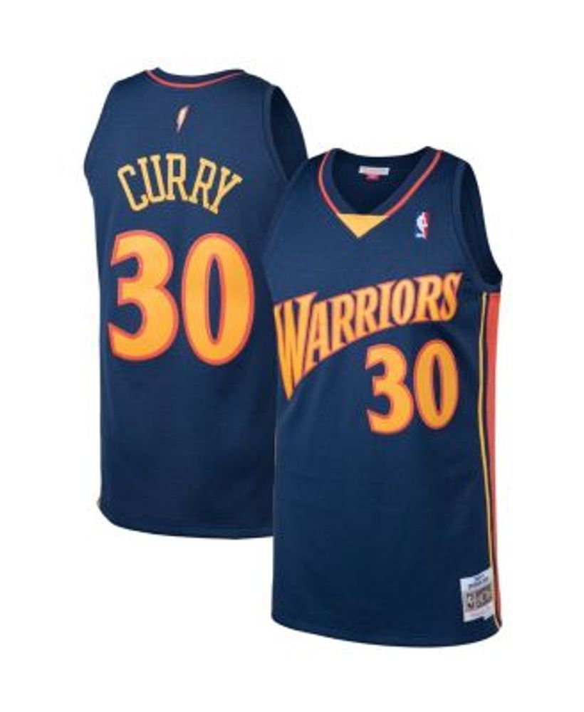 Mitchell & Ness Stephen Curry Golden State Warriors NBA Throwback Jersey -  Navy
