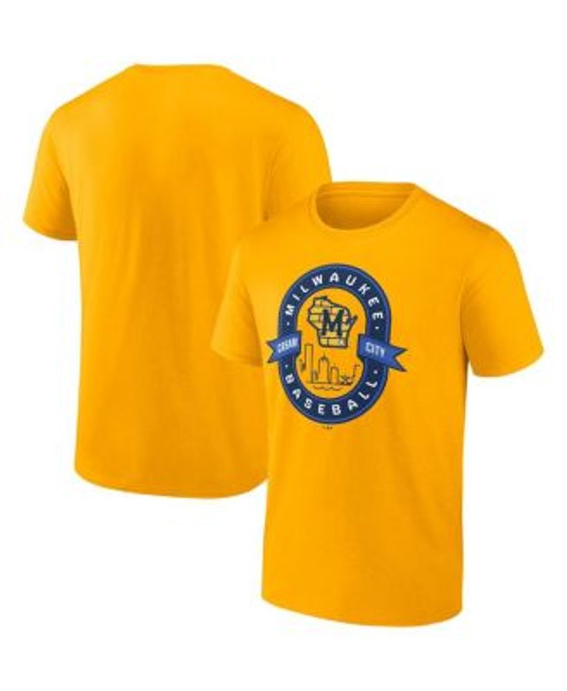 Milwaukee Brewers Iconic Primary Colour Logo Graphic T-Shirt - Mens